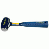 Heavy-duty 3lb ESTWING Club Hammer with Shock Reduction Grip, forged steel, blue UV coating, ideal for chisels and nails.