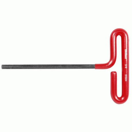 EKLIND T-Handle Hex Key 1/4 inch with ergonomic grip, robust loop handle, heat-treated steel, and rust-resistant finish.