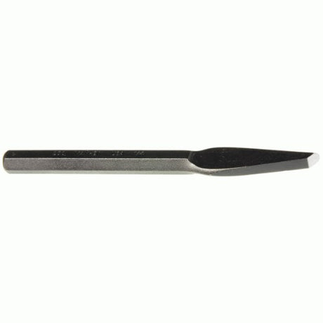 MAYHEW 1/4" chisel made of high-grade S-2 steel, designed for durability in engineering and automotive applications.