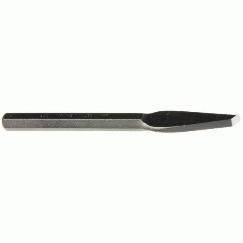 MAYHEW 1/4" chisel made of high-grade S-2 steel, designed for durability in engineering and automotive applications.