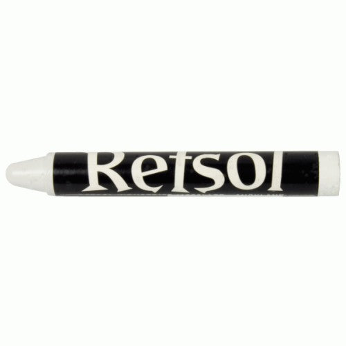 RETSOL Crayon White for marking on timber and steel, made from durable paraffin wax with waterproof, light-fast pigments.