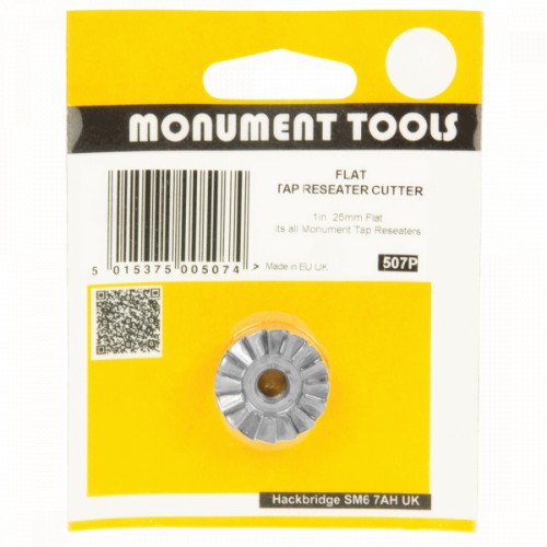 MONUMENT Reseat Cutter 32mm, a durable flat tap cutter designed for precise plumbing reseating and maintenance tasks.