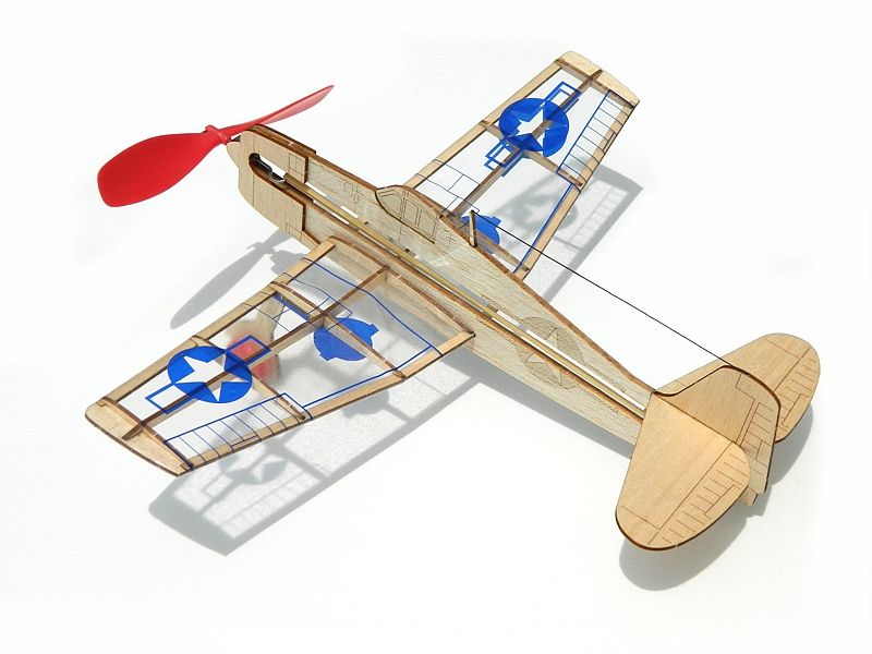 Balsa model kit of the U.S. F6F Hellcat, perfect for hobbyists wanting a hands-on flying experience.