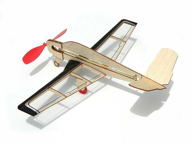 Balsa model glider kit with V-tail design, ideal for beginners and hobbyists, perfect for educational and outdoor fun.