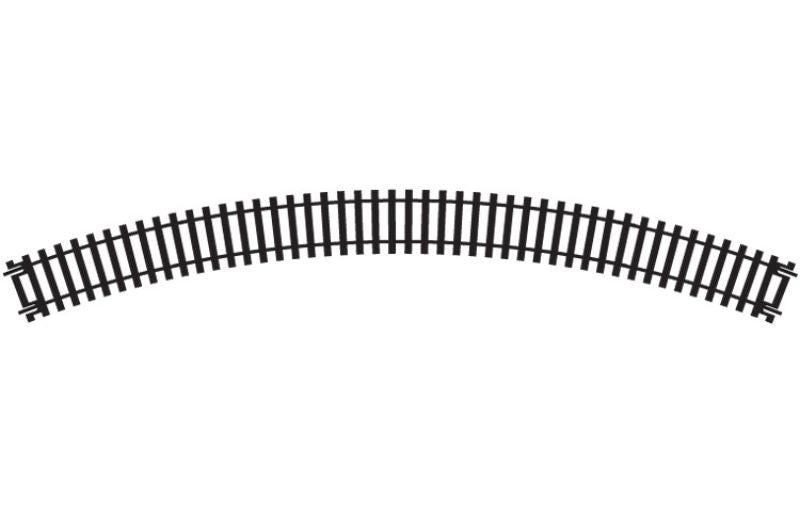 High-quality Hornby 2nd Radius Double Curve track piece for model railways, ensuring smooth turns for 1/76 scale trains.