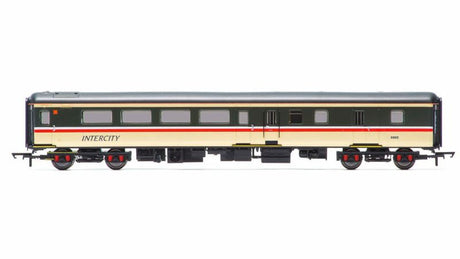 Hornby BR Mk2E Brk/2nd Open coach model, 1/76 scale, featuring detailed design for realistic railway layouts.