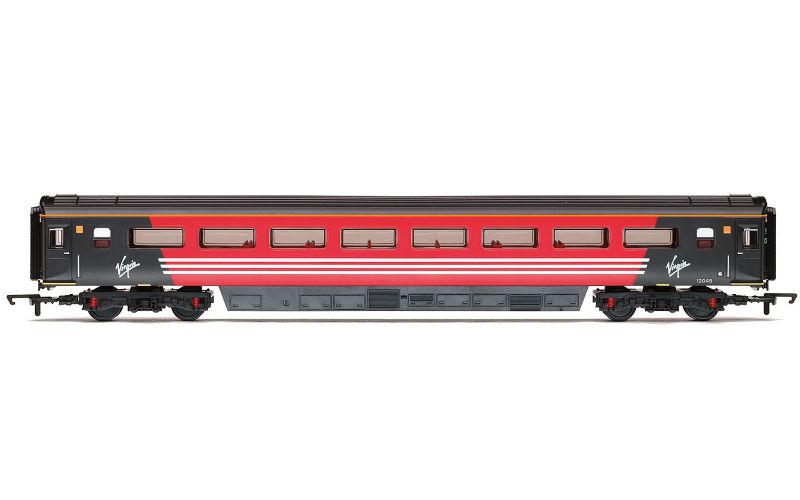 Hornby Virgin Mk.3 Trailer Standard Open model in 1/76 scale, ideal for enhancing your model train layout.