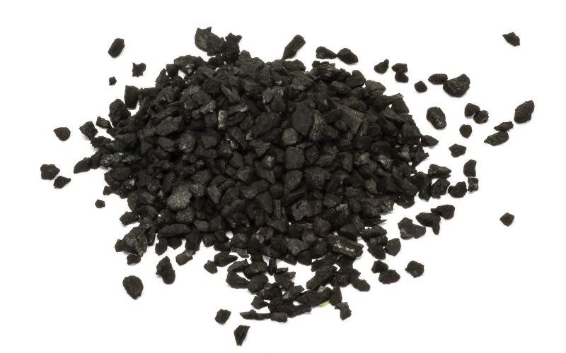 Model Scenery - Hornby Ballast Coal in a 100g bag, finely crushed coal for realistic model train landscapes and enhanced scenery.