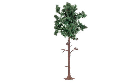 Realistic large pine tree model for 1/76 scale train layouts, enhancing dioramas with natural textures and colors.