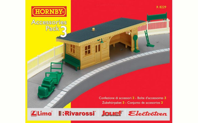 Hornby TrackMat Access 3 with Station Halt, curved platforms, and ramps for realistic 1/76 model train layouts.