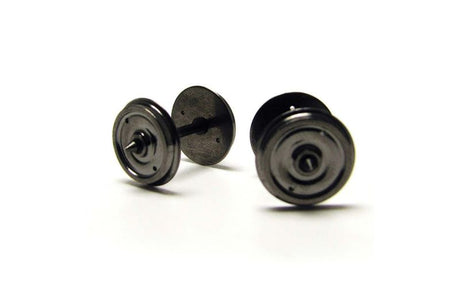 Hornby 14.1mm 2 Hole Coach Wheels for 1:76 models, enhancing performance and aesthetics in your model railway layout.