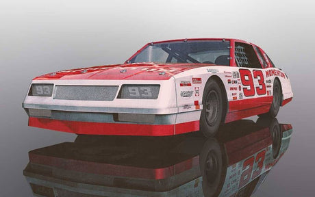 NASCAR 1986 Monte Carlo #93 in vivid red, a detailed 1/32 scale slot car for thrilling racing action and collectors.