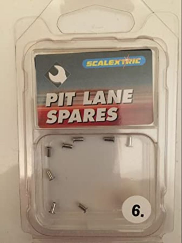 Scalextric Eyelet Pack for 1/32 scale slot cars enhances performance and stability for a smooth racing experience.