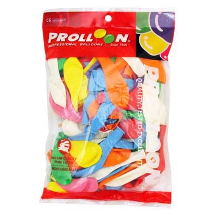 Vibrant pack of 100 assorted color balloons, 20cm, perfect for any celebration and suitable for helium or air inflation.