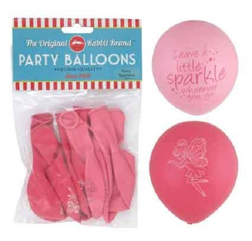 Colorful Sparkle Fairy balloons (48 units) perfect for celebrations, measuring 27.5cm, ideal for decorating any party.