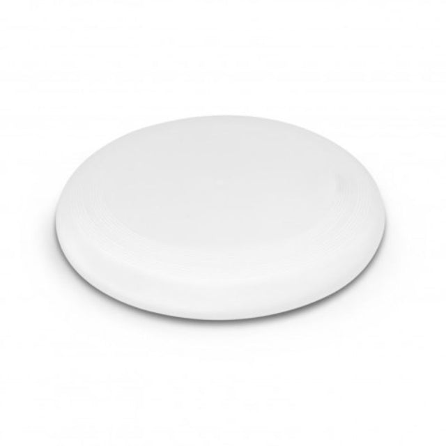 Set of 12 small white flying discs, ideal for outdoor fun, promoting activity and teamwork, with a diameter of 145mm.