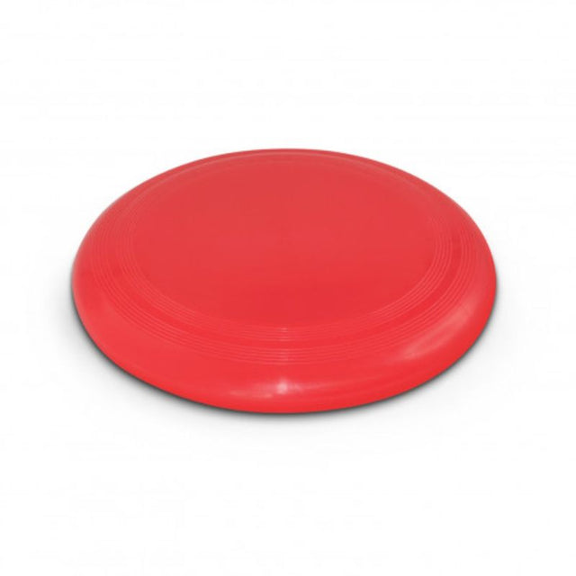 Set of 12 vibrant red flying discs, 145mm diameter, perfect for outdoor fun and games for all ages.
