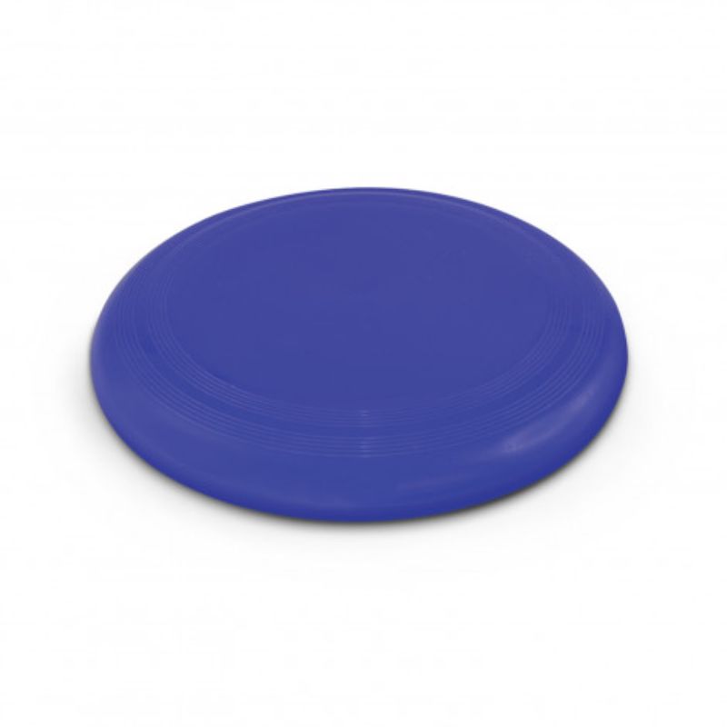 Set of 12 small blue flying discs, perfect for outdoor fun and games at the beach, park, or backyard gatherings.