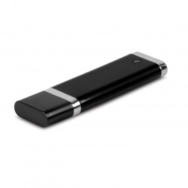 Set of 3 sleek black 4GB USB 2.0 flash drives with LED indicators for easy file access and transfers.