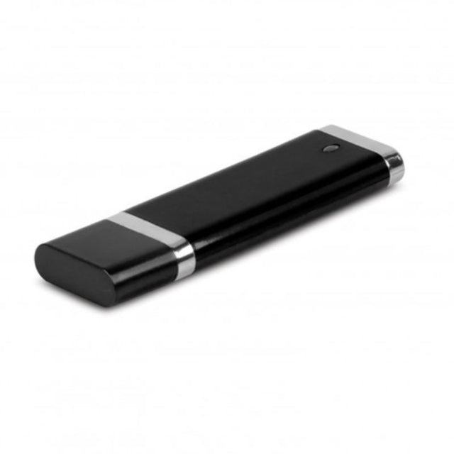 Set of 3 sleek black 4GB USB 2.0 flash drives with LED indicators for easy file access and transfers.