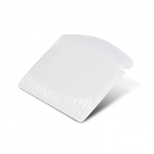 Compact white ice scrapers, set of 20, designed for efficiently clearing ice from windscreens and freezer walls.