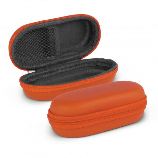 Vibrant orange mini carry cases for power banks and cables, set of 24, compact design, perfect for tech enthusiasts.