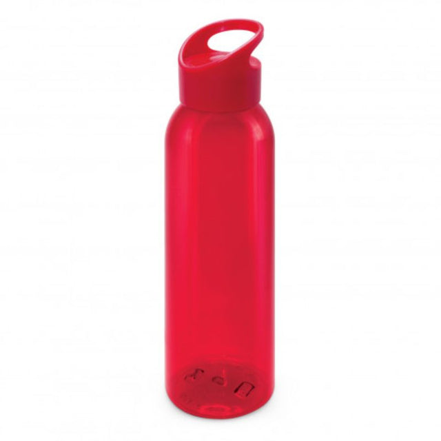 Set of 6 Eclipse Red 700ml Tritan bottles with screw-on lids and carry handles, perfect for stylish hydration on the go.