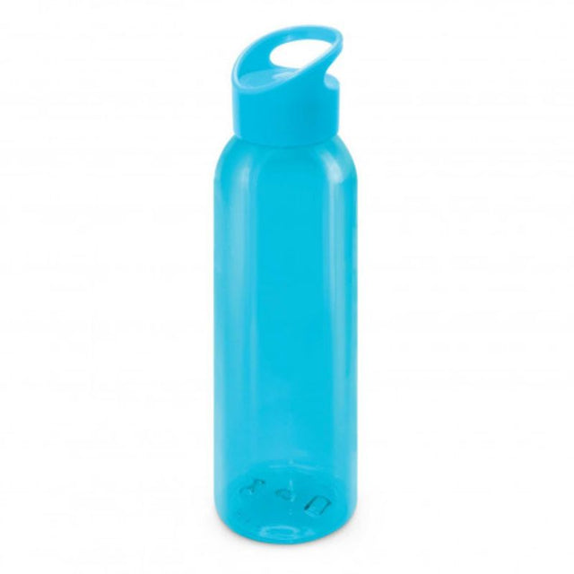 Set of 6 light blue 700ml Tritan bottles with screw-on lids and carry handles, BPA-free and ideal for hydration on the go.