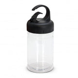 Clear and black carabiner tubes set of 12, perfect for storing towels and small items with secure screw-on lids.