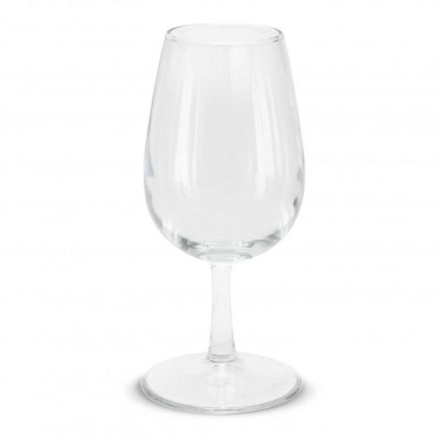 Set of 12 clear 215ml Chateau wine taster glasses, ideal for enhancing wine tasting experiences at events and gatherings.