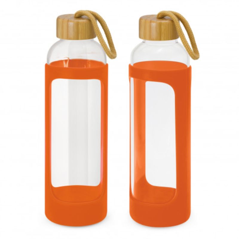 Glass Bottle - Eden Silicone Sleeve Orange (Set of 3)