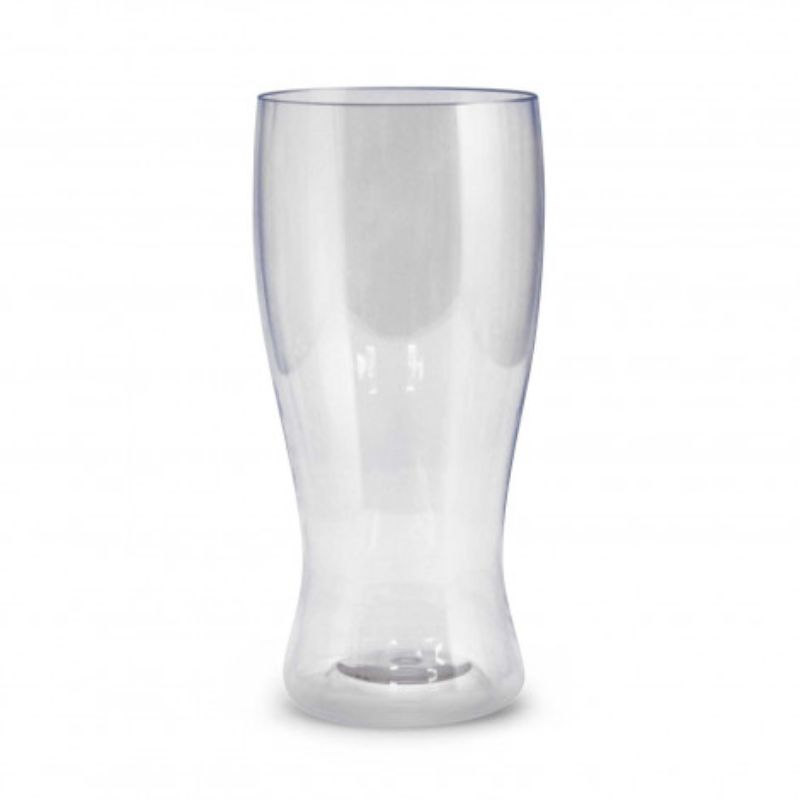 Clear Tritan Polo Tumblers, 410ml, set of 12; shatterproof, BPA-free, ideal for indoor/outdoor use, sleek contoured design.