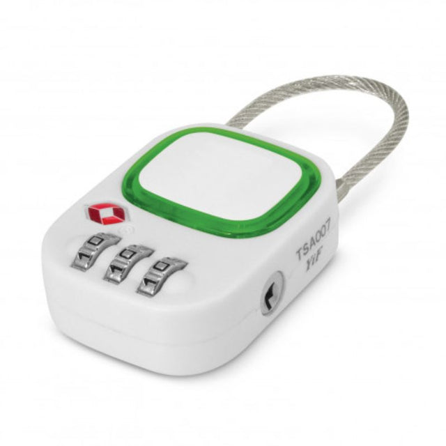 TSA Lock - Zodiac Green (Set of 3) in vibrant green, designed for secure luggage, travel-friendly and tamper-proof.