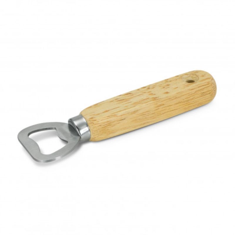 Set of 24 elegant bottle openers with wood handles, blending style and practicality for any gathering.
