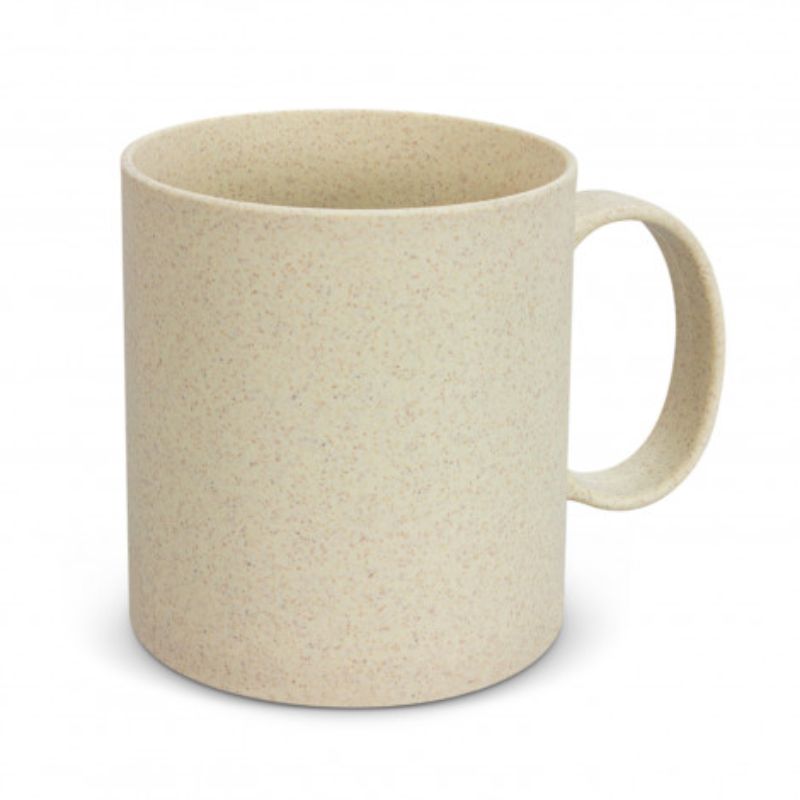 Eco-friendly Natura coffee mug set of 24, made from wheat straw fiber, holding 350ml, perfect for daily beverages.