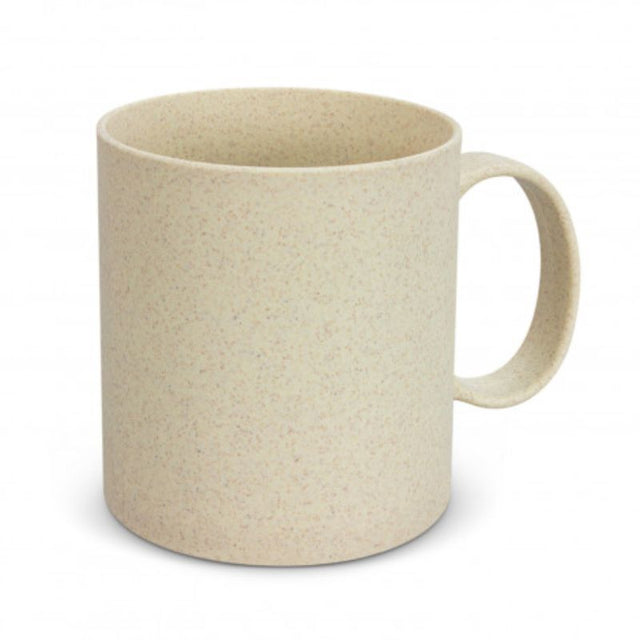 Eco-friendly Natura coffee mug set of 24, made from wheat straw fiber, holding 350ml, perfect for daily beverages.