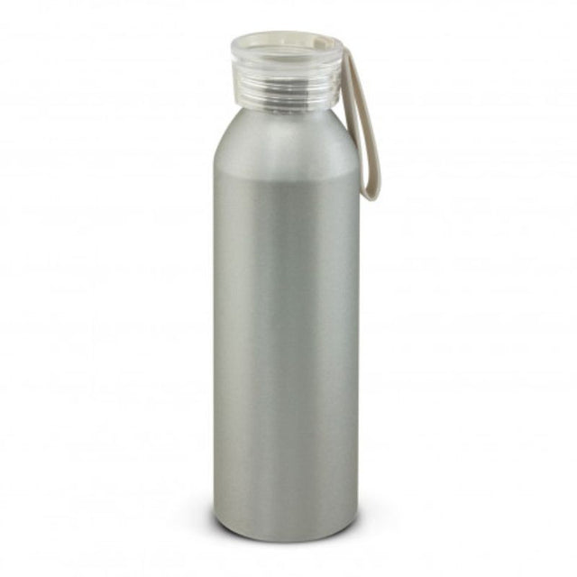 Set of 6 matt silver 600ml Hydro Bottles, lightweight, BPA-free, with soft-touch handle and secure lid. Ideal for hydration on-the-go.