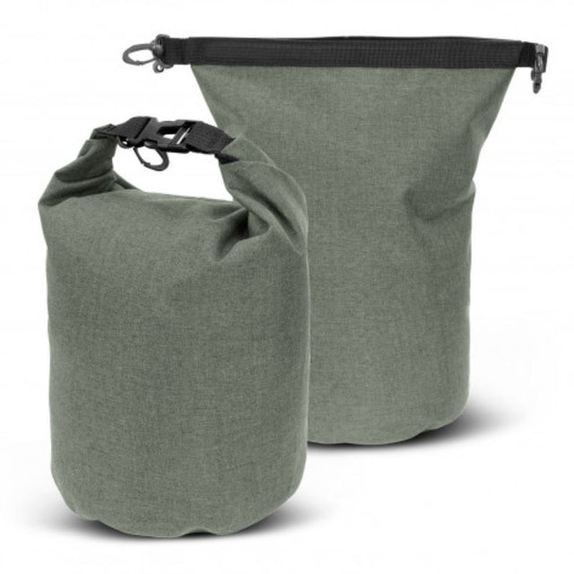 Light grey 5L dry bags in a set of 6, perfect for waterproof storage during outdoor activities and water sports.