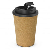 Double wall coffee cups with cork coating, 350ml, shatterproof, eco-friendly, set of 6 in natural and black.