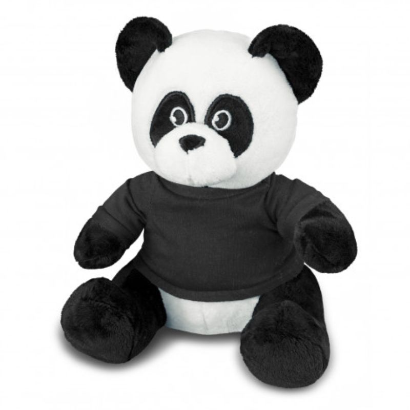 Set of 3 adorable black and white panda plush toys, perfect for cuddling and imaginative play at 210mm tall.