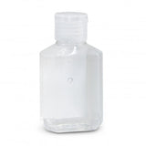 Set of 24 clear 60ml hand sanitiser gel bottles with flip cap, kills 99.9% of germs, perfect for on-the-go hygiene.