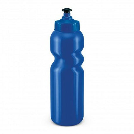 Set of 12 dark blue BPA-free 500ml drink bottles with leak-resistant sipper lids, perfect for hydration on the go.