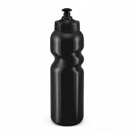 Set of 12 black 500ml Action Sipper Drink Bottles with leak-resistant lids, ideal for hydration at school, gym, or outdoors.