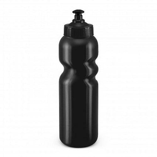 Set of 12 black 500ml Action Sipper Drink Bottles with leak-resistant lids, ideal for hydration at school, gym, or outdoors.