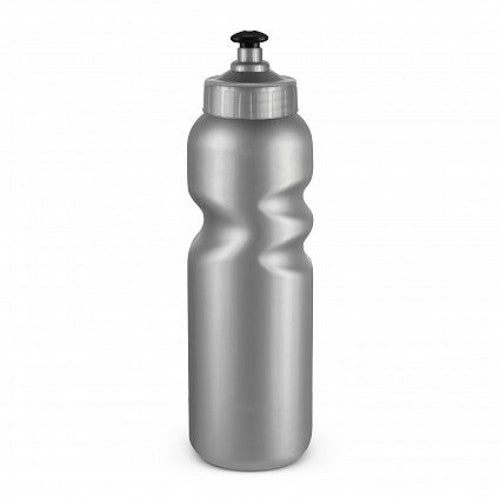 Set of 12 sleek silver BPA-free drink bottles, 500ml, with leak-resistant sipper lids for convenient hydration on the go.