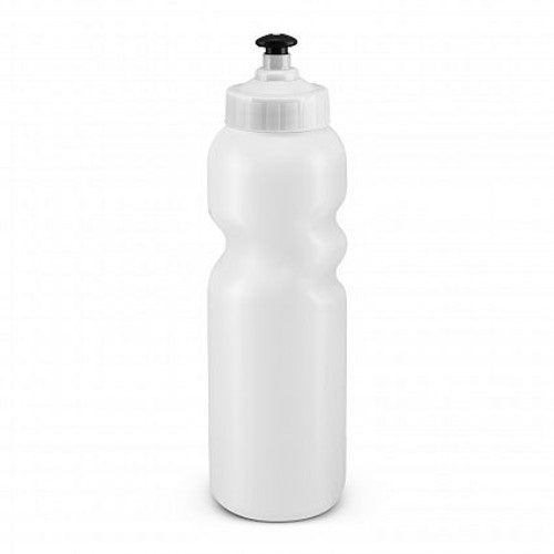 Set of 12 white BPA-free 500ml drink bottles with leak-resistant sipper lid, perfect for sports and outdoor activities.