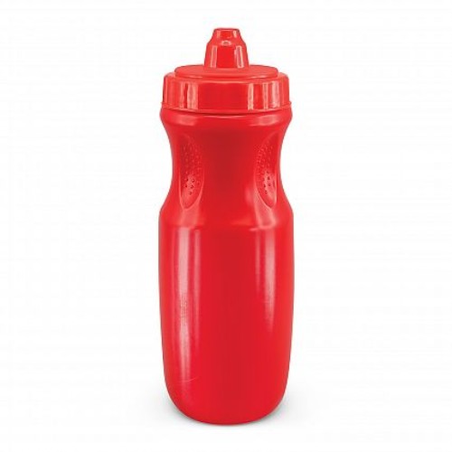 Set of 12 vibrant red BPA-free Calypso drink bottles, 600ml, non-drip valve, perfect for hydration on the go.