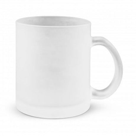 Set of 12 frosted clear Venetian Glass coffee mugs, elegantly designed for versatile beverage enjoyment and gift giving.