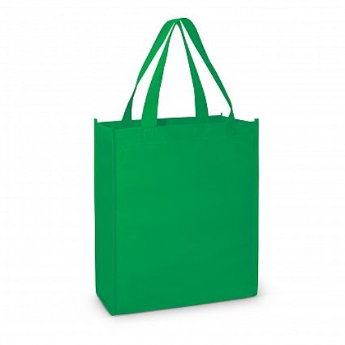 Vibrant Kelly Green Kira A4 Tote Bag set of 30, eco-friendly, perfect for carrying documents and stylish for promotions.