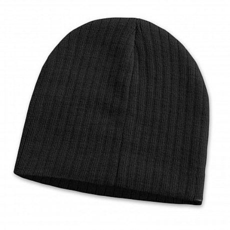 Black Nebraska Cable Knit Beanie set of 10, stylish and warm, perfect for winter activities and versatile outfits.